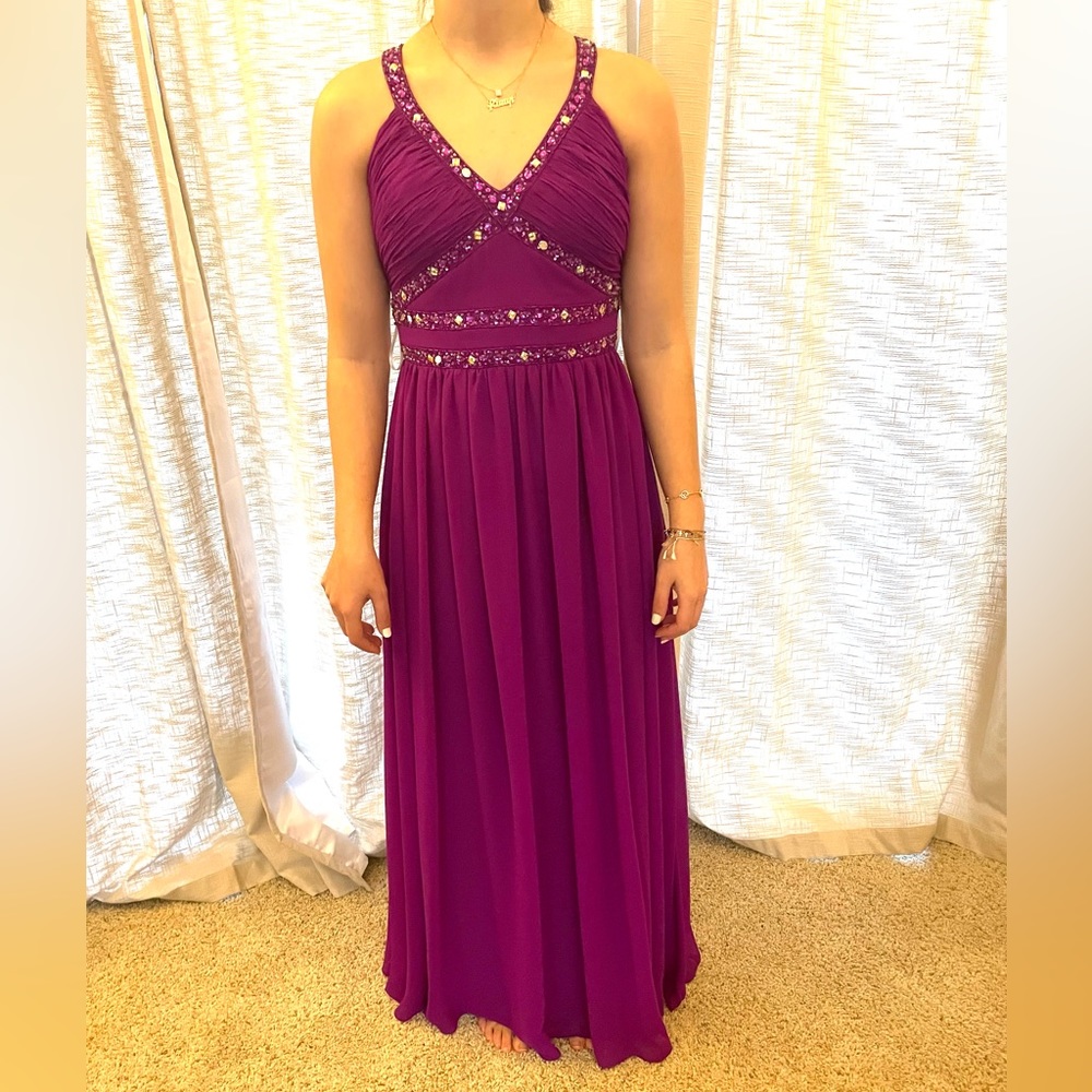 Beautiful magenta gown!